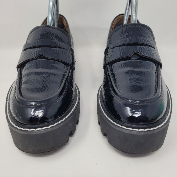 Franco Sarto Black Platform Loafers - Picture 9 of 9